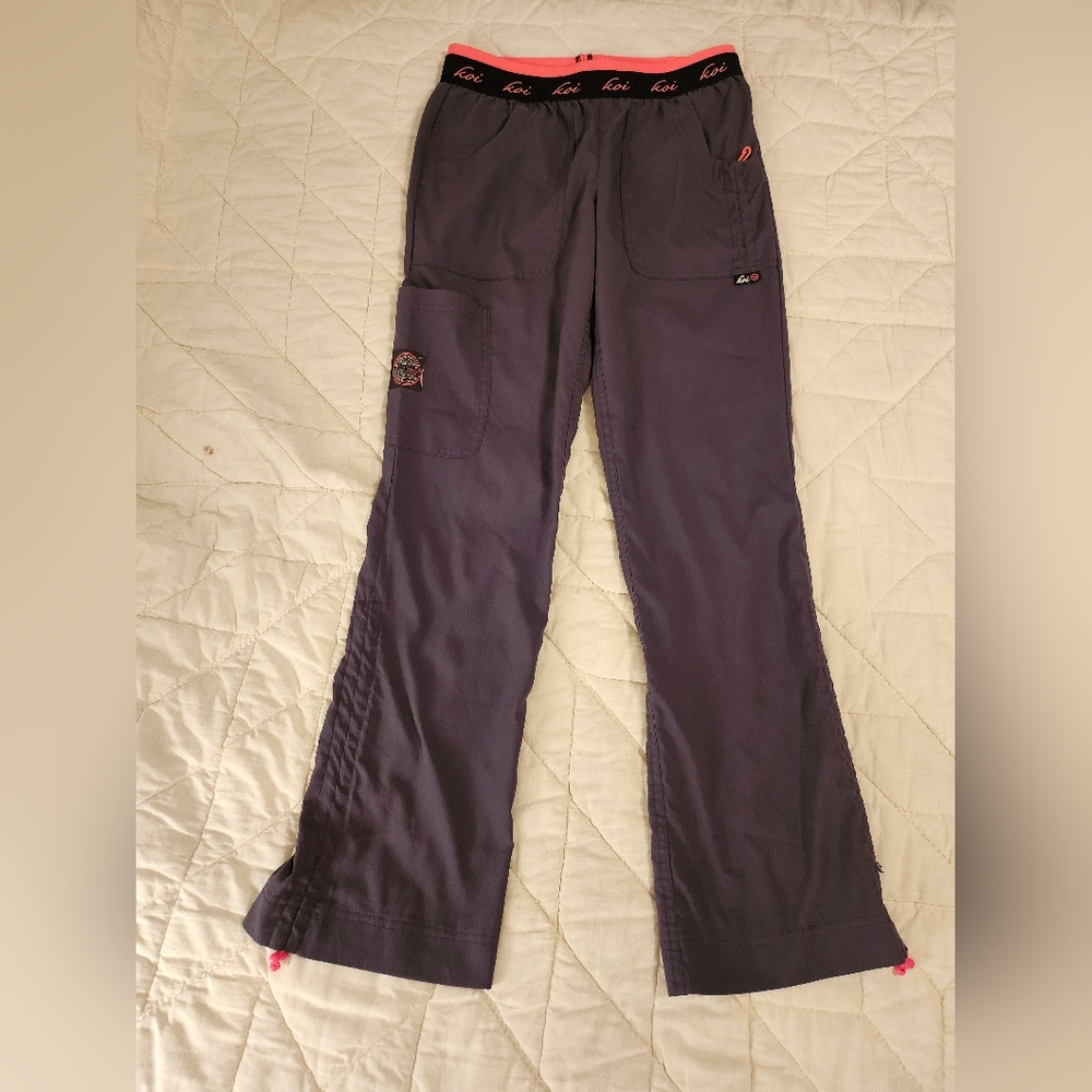 Koi Lite Slim Fit Medical Scrub Pants -XXS Petite - Picture 2 of 10